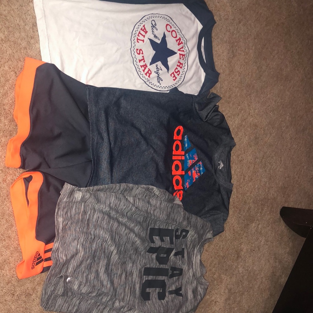 10/12 Adidas set, 2longsleeve shirts